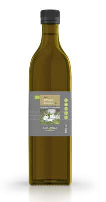 Bio Schwarzkümmelöl, 1.000ml, kaltgepresstes Öl aus Ägypten, Antiallergikum, A-Nr.: 5229351 - 01
