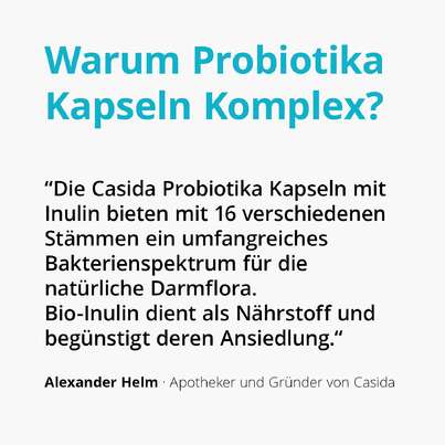 Casida Probiotika Kapseln Komplex mit Inulin, A-Nr.: 4918491 - 02