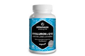Vitamaze Hyaluronsäure 200mg hochdosiert +Coenzym Q10 vegan, A-Nr.: 5179593 - 01