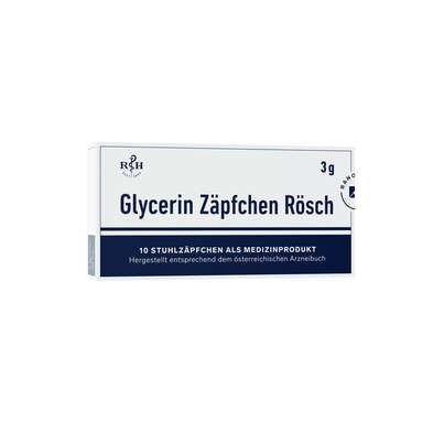 Glycerin Zäpfchen Rösch 3g 10 Stk., A-Nr.: 1304618 - 01