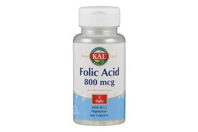 Supplementa Folsäure 800mcg +B12 Tabletten, A-Nr.: 5395397 - 01