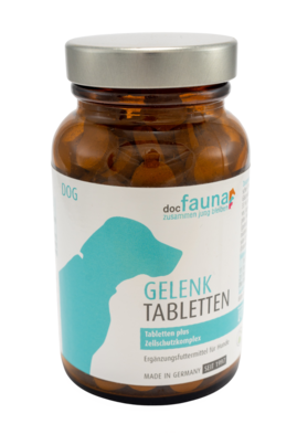 Sie sehen eine Packung Gelenk Tabletten DOG, Produktbild: 01 Gelenk Tabletten DOG, A-Nr.: 5755051 - 01