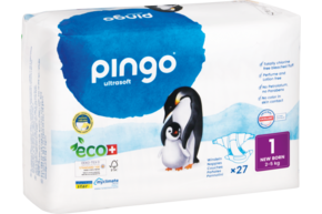 Bio Windeln Nr.1 New Born 2-5kg Pinguin – Pingo Swiss, A-Nr.: 4559514 - 01