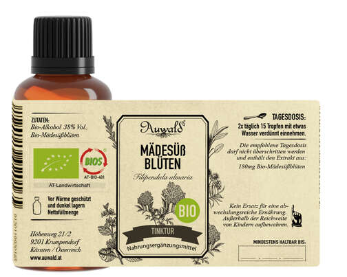Auwald® - Mädesüss Blüten - BIO Tropfen (Auszug, Extrakt, Essenz), A-Nr.: 5680100 - 04