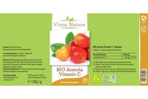Bio Acerola Vitamin C Kapseln, A-Nr.: 5758753 - 01