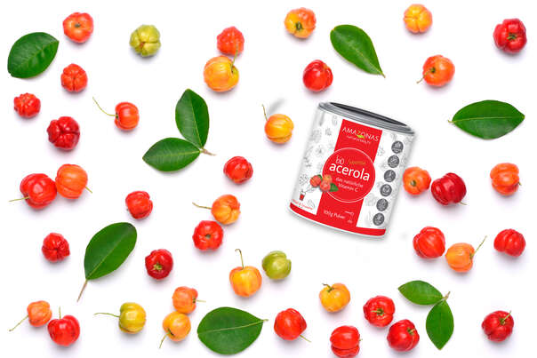 BIO Acerola Vitamin C Fruchtpulver, mit 17% natürlichem Vitamin C, 100g, A-Nr.: 5229026 - 02