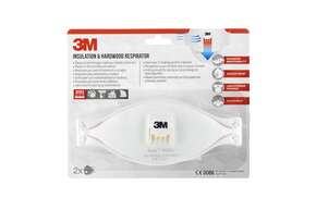 3M™ Aura™ Maske für Dämmstoffe und Hartholz 9332+, FFP3, mit Ventil, 2 pro Packung, A-Nr.: 5646899 - 01