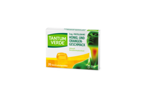 Tantum Verde® Pastillen Honig- und Orangengeschmack, A-Nr.: 5515393 - 01