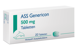 ASS Genericon® 500 mg Tabletten, A-Nr.: 1078530 - 01