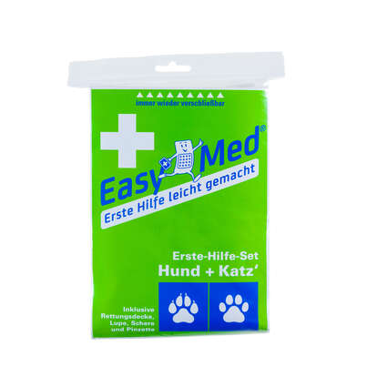 Sie sehen eine Packung EasyMed Erste Hilfe Set Hund + Katz, Produktbild: 02 EasyMed Erste Hilfe Set Hund + Katz, A-Nr.: 5882039 - 02