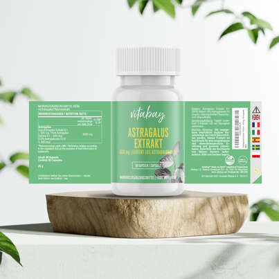 Vitabay Astragalus Extrakt 1600 mg Kapseln, A-Nr.: 5878380 - 04