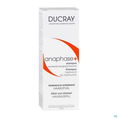 Sie sehen eine Packung Ducray Anaphase+ Ergänzungs-shampoo Gegen Haarausfall 200ml, Produktbild: 05 Ducray Anaphase+ Ergänzungs-shampoo Gegen Haarausfall 200ml, A-Nr.: 4541046 - 05