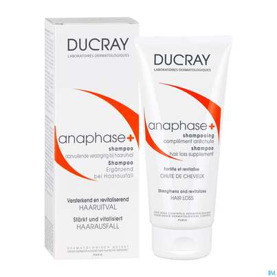 Sie sehen eine Packung Ducray Anaphase+ Ergänzungs-shampoo Gegen Haarausfall 200ml, Produktbild: 08 Ducray Anaphase+ Ergänzungs-shampoo Gegen Haarausfall 200ml, A-Nr.: 4541046 - 08