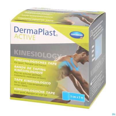 Tape Kinesiologisch Dermaplast Active 5cmx 5m Blau 1st, A-Nr.: 4749114 - 04