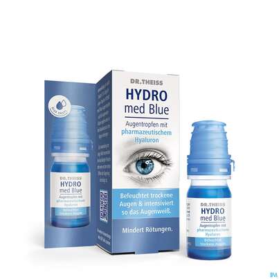 Sie sehen eine Packung Augentropfen Dr.theiss Hydro Med Blue 10ml, Produktbild: 07 Augentropfen Dr.theiss Hydro Med Blue 10ml, A-Nr.: 5680471 - 07