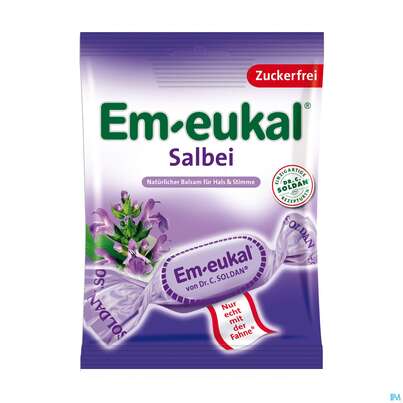 Em-eukal Bonbons Zuckrefrei Salbei 75g, A-Nr.: 3265319 - 02