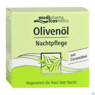Sie sehen eine Packung Oliven Oel Dr.theiss Nachtpflege 50ml, Produktbild: 05 Oliven Oel Dr.theiss Nachtpflege 50ml, A-Nr.: 3204654 - 05