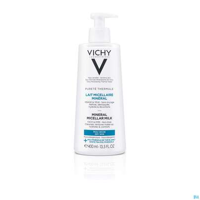 Vichy Purete Thermale Mineral/mizellenmilch Trockene Haut 400ml, A-Nr.: 5178903 - 01