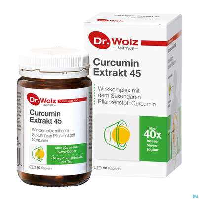 Curcumin Kapseln Extrakt 45 Dr.wolz Nr 60553 90st, A-Nr.: 4289983 - 04