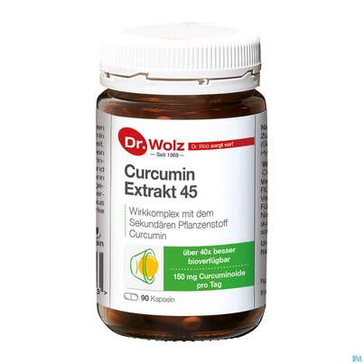 Curcumin Kapseln Extrakt 45 Dr.wolz Nr 60553 90st, A-Nr.: 4289983 - 06