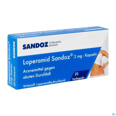 Loperamid-sandoz Kapseln 2mg 20st, A-Nr.: 3525950 - 02