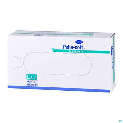 Untersuchungshandschuhe Latex Unsteril Peha Soft Puderfrei L 100st, A-Nr.: 2010818 - 02