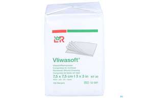 Vlieskompressen Vliwasoft 4fach/unsteril Lose 7,5x 7,5cm 100st, A-Nr.: 1017008 - 01