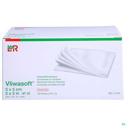 Vlieskompressen Vliwasoft 4fach Steril 5x 5cm 150st, A-Nr.: 1647933 - 01