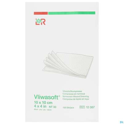 Vlieskompressen Vliwasoft 6fach/unsteril Lose 10x 10cm 100st, A-Nr.: 1372815 - 02