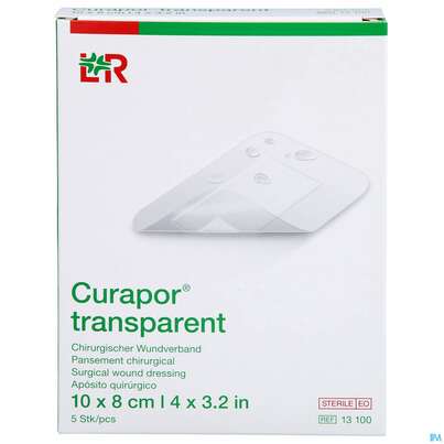 Wundverband Curapor Steril Transparent 10x 8cm 5st, A-Nr.: 2850228 - 01