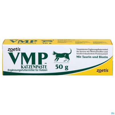 Sie sehen eine Packung Veterinaerprodukte Vmp Katzenpaste 50g, Produktbild: 01 Veterinaerprodukte Vmp Katzenpaste 50g, A-Nr.: 1370957 - 01