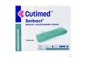 Tamponaden Cutimed/sorbact Ribbon 2x 50cm Nr 72 20st, A-Nr.: 2996073 - 01