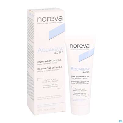 Sie sehen eine Packung Noreva Aquareva Creme 40ml, Produktbild: 06 Noreva Aquareva Creme 40ml, A-Nr.: 4094995 - 06