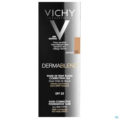 Vichy Dermablend/fluid Make-up 55 Bronze 30ml, A-Nr.: 3044653 - 04