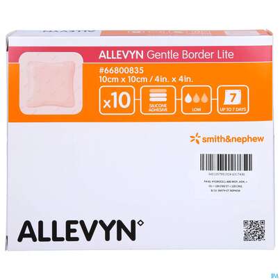 Wundverband Allevyn/gentle Border Lite 10x 10cm 10st, A-Nr.: 3946516 - 01