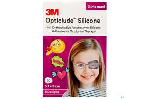 Augenpflaster Opticlude Silicone/girl Maxi 5,7x 8cm 2739pg 50st, A-Nr.: 4531154 - 01