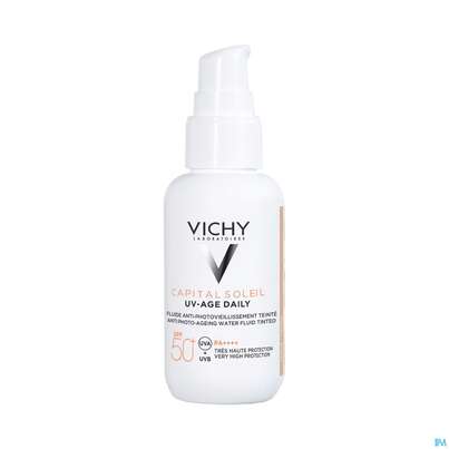 Sonnenprodukte Vichy/capital Soleil Gesichtscreme Uv-age Lsf50+ Getoent Tt He 40ml, A-Nr.: 5470199 - 06