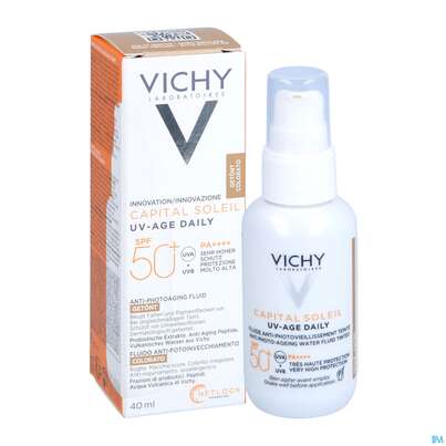 Sonnenprodukte Vichy/capital Soleil Gesichtscreme Uv-age Lsf50+ Getoent Tt He 40ml, A-Nr.: 5470199 - 04