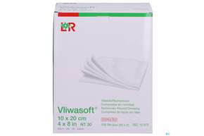 Vlieskompressen Vliwasoft 6fach Steril 10x 20cm 100st, A-Nr.: 1372784 - 01