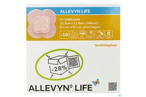 Wundverband Allevyn Life Schaumstoffverb.silikon 12,9x 12,9cm 10st, A-Nr.: 4062386 - 01