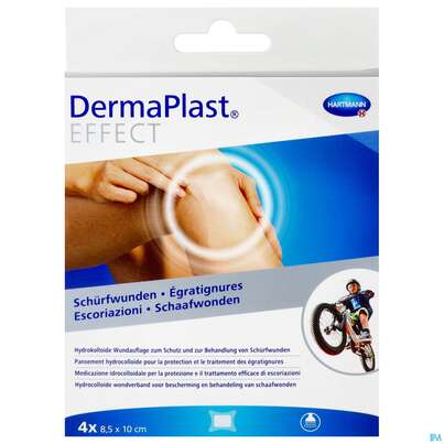 Dermaplast Schuerfwundenpflaster 100x 85mm 4st, A-Nr.: 3590338 - 01