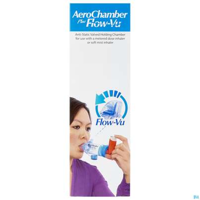 Inhalatoren U.zubehoer Aero Chamber +mundstueck/+flow-vu Ab 5 Jahren Blau Neu 1st, A-Nr.: 5476500 - 01