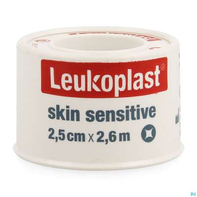 Wundverband Leukoplast Skin Sensitive Fixierverband Silikon Spule 2,5cmx 2,6m 76173 1st, A-Nr.: 5109865 - 01