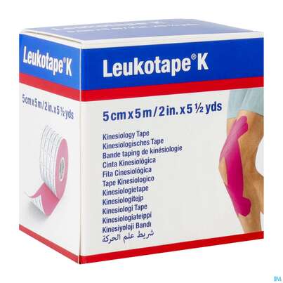 Tape Kinesiologisch Leukotape K 5mx 5cm Pink 1st, A-Nr.: 3477323 - 02