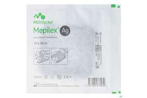 Wundverband Mepilex Silikon Ag 10x 10cm 1st, A-Nr.: 3692406 - 01