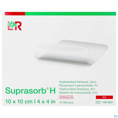 Suprasorb H Hydrokolloid-verband Duenn 10x10cm 10st, A-Nr.: 5095123 - 01