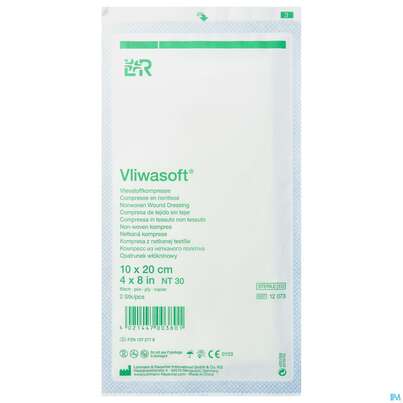 Vlieskompressen Vliwasoft 6fach Steril 10x 20cm 2st, A-Nr.: 1372778 - 01