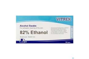 Alkoholtupfer 3x 3cm Ethanol 100st, A-Nr.: 5844694 - 01