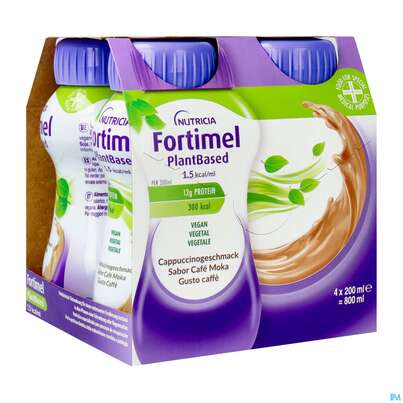 Fortimel/plantbased 200ml Trinknahrung 1,5kcal Cappuccino 4st, A-Nr.: 5699950 - 02