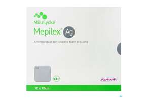 Wundverband Mepilex Silikon Ag 10x 10cm 5st, A-Nr.: 3627254 - 01